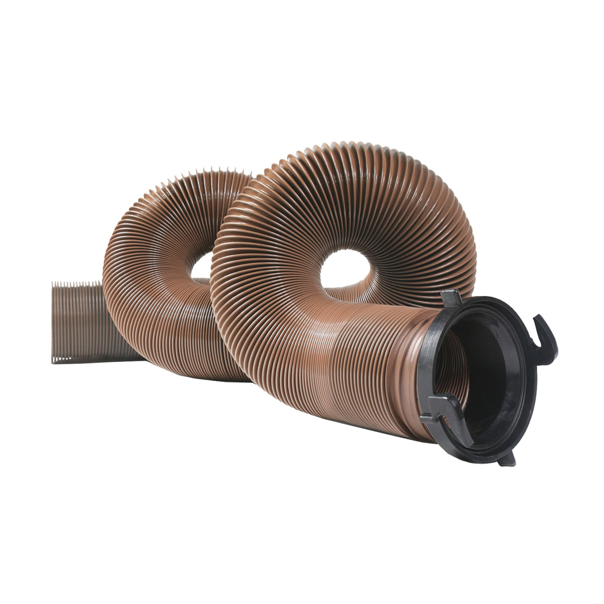CAMCO 39691 Sewer Hose, 15 ft Extended, 27 in Compressed L, HTS Vinyl, Brown