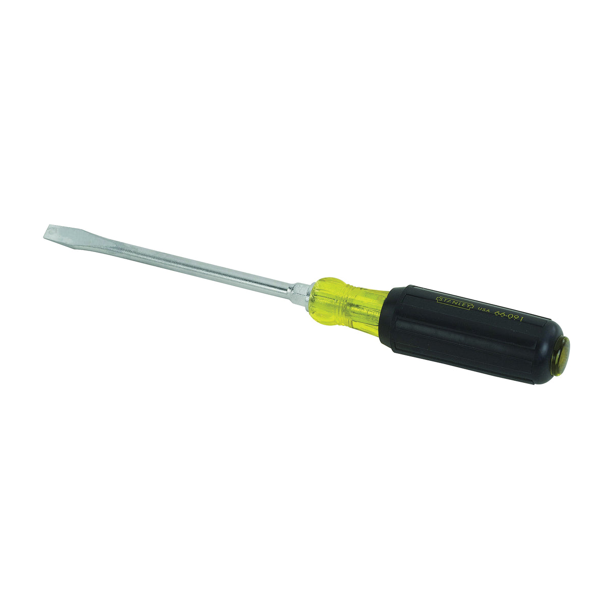 STANLEY 66-091 Screwdriver, 5/16 in Drive, Slotted Drive, 11 in OAL, 6 in L Shank, Vinyl Grip Handle