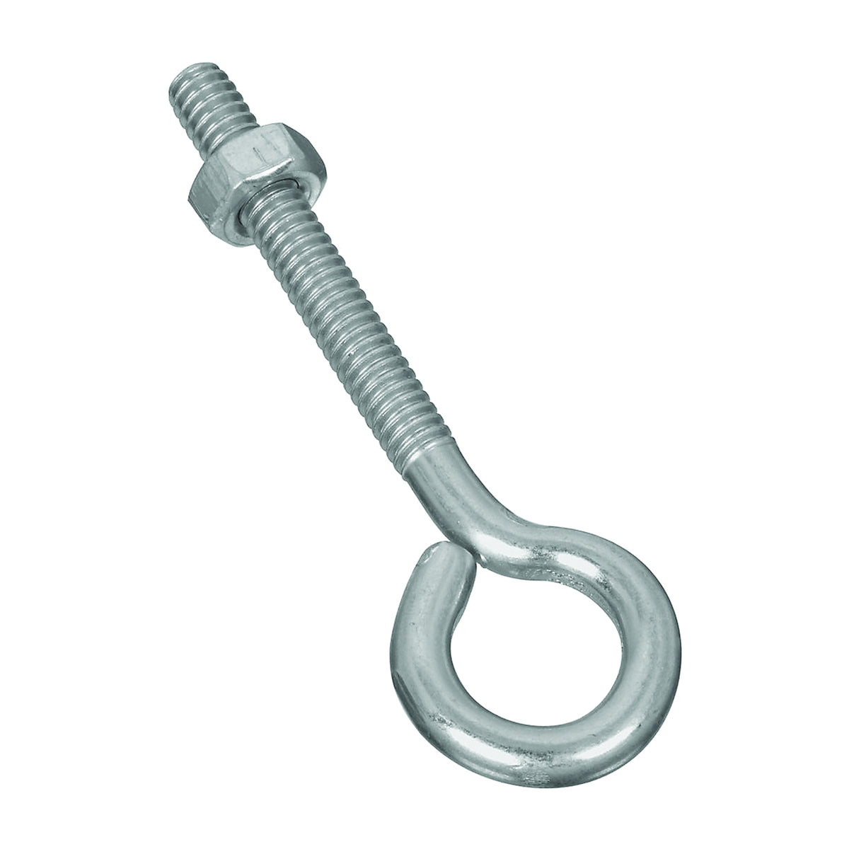 National Hardware N221-119 Eye Bolt, 1/4-20 Thread, 1-3/4 in L Thread, 0.56 in ID Dia Eye, 2.02 in L Shank, Steel, Zinc