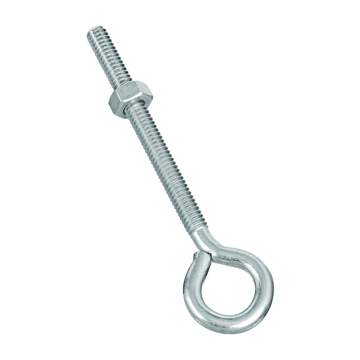 National Hardware N221-127 Eye Bolt, 1/4-20 Thread, 2-3/4 in L Thread, 0.56 in ID Dia Eye, 3.02 in L Shank, Steel, Zinc