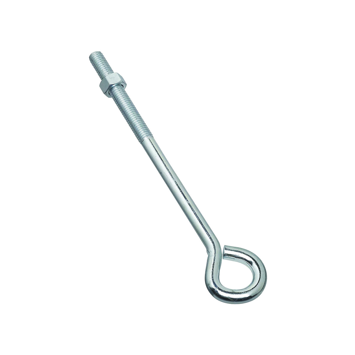 National Hardware N221-333 Eye Bolt, 1/2-13 Thread, 3-3/4 in L Thread, 1 in ID Dia Eye, 8.14 in L Shank, Steel, Zinc