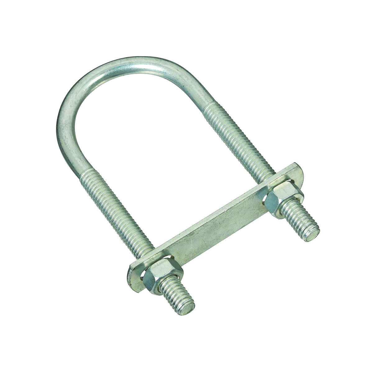National Hardware N222-166 U-Bolt, 5/16-18 Thread, 1-1/2 in L Thread, Steel, Zinc