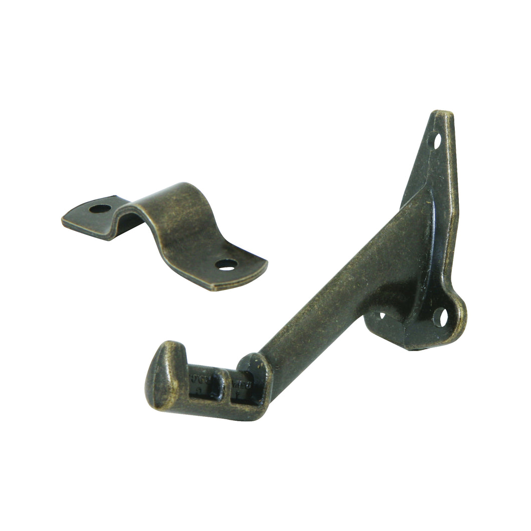 National Hardware N830-130 Handrail Bracket, Zinc, Antique Brass