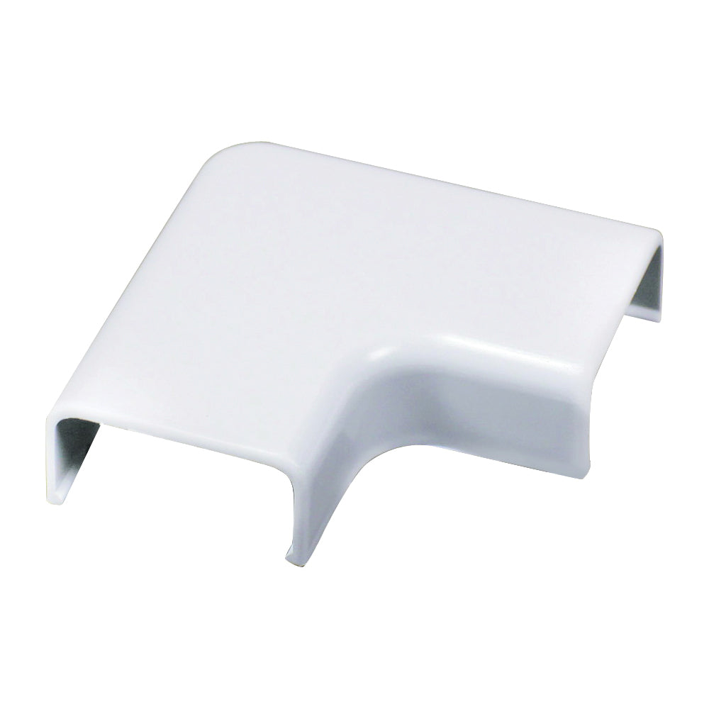 Wiremold C56 Wireway Elbow, Flat, Plastic, White