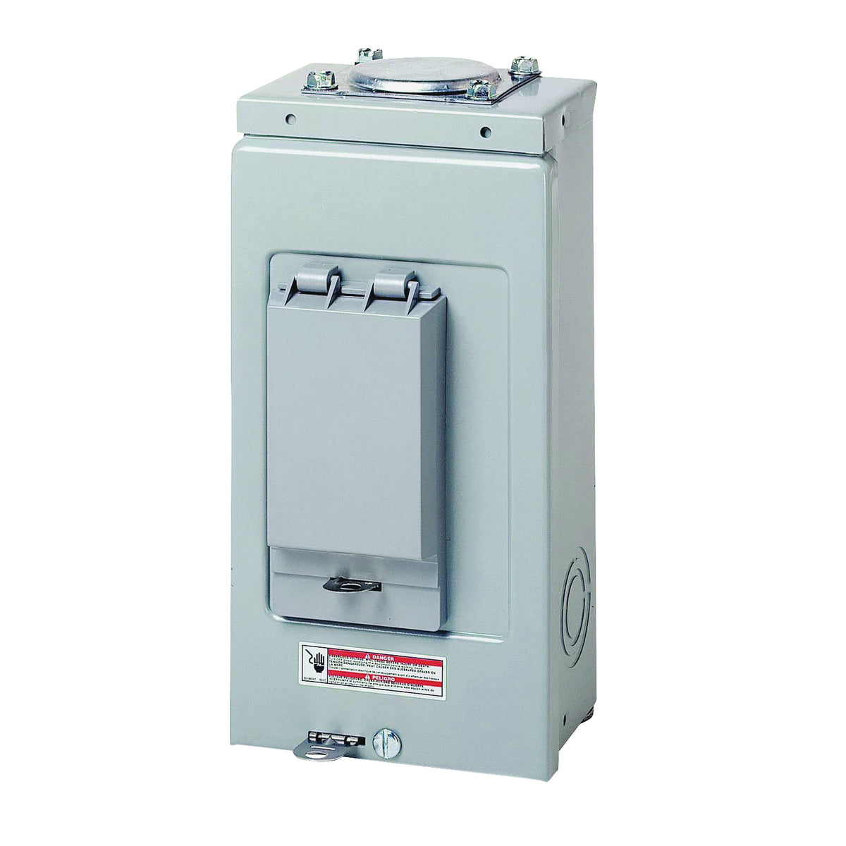Cutler-Hammer BR BR24L70RP Load Center, 70 A, 2 -Space, 4 -Circuit, Main Lug, NEMA 3R Enclosure, Plug Mounting