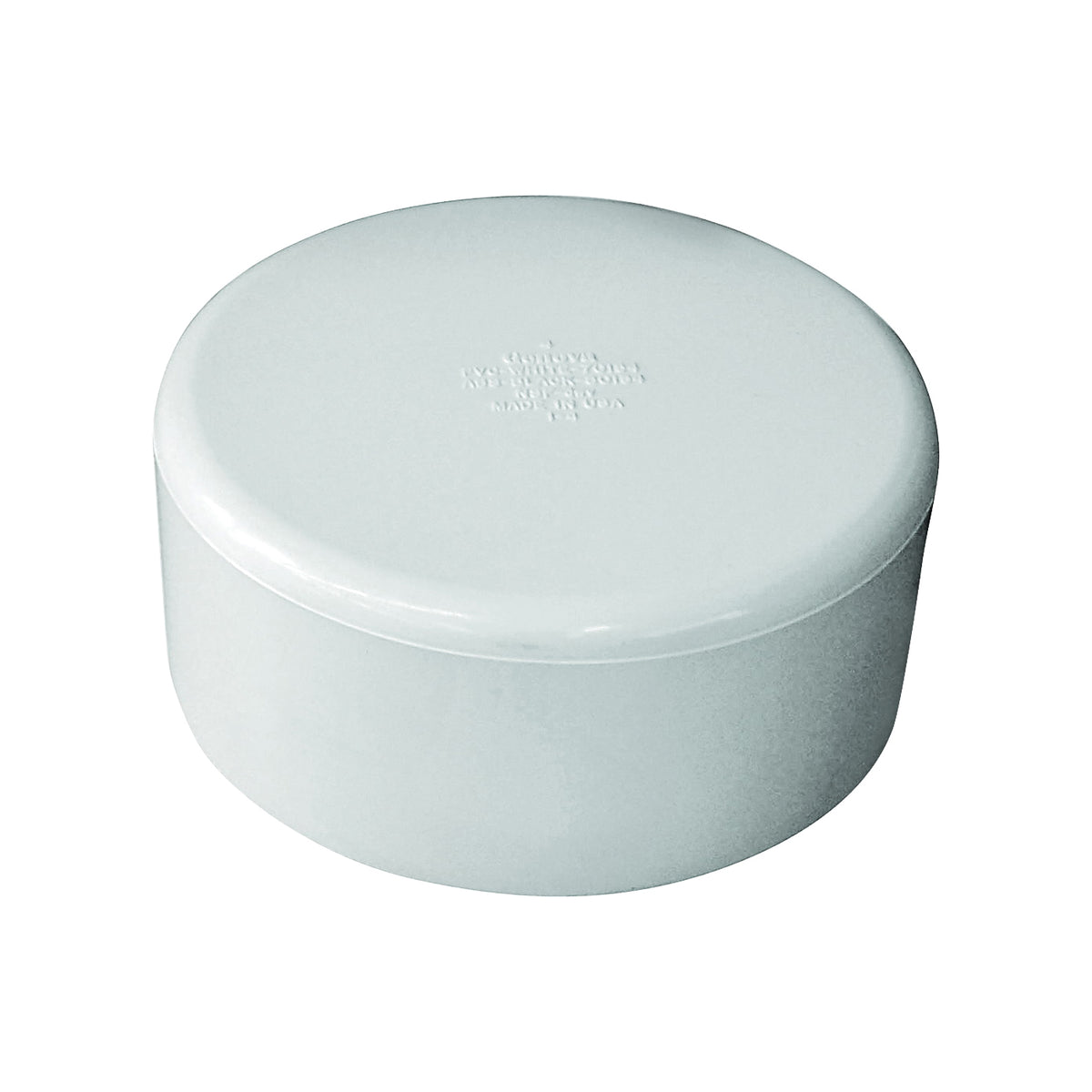 GENOVA 70154 Pipe Cap, 4 in, Hub, PVC, SCH 40 Schedule