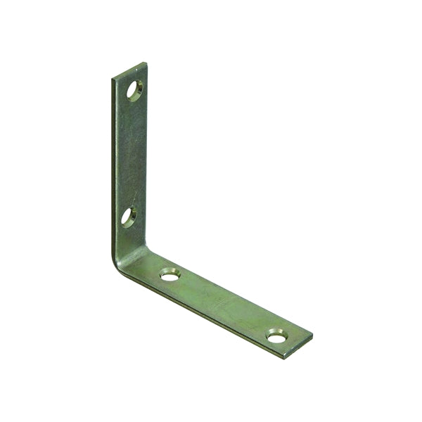 National Hardware 115BC Series N264-200 Corner Brace, 3-1/2 in L, 3/4 in W, Steel, Zinc, 0.12 Thick Material