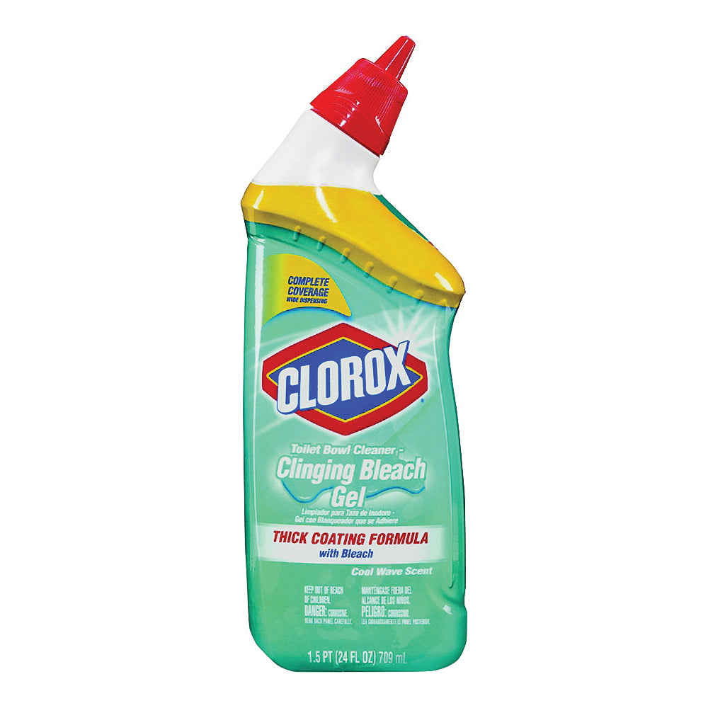 Clorox 30620 Clinging Bleach, Gel, Liquid, Bleach, Floral, Herbal, Clear/Green