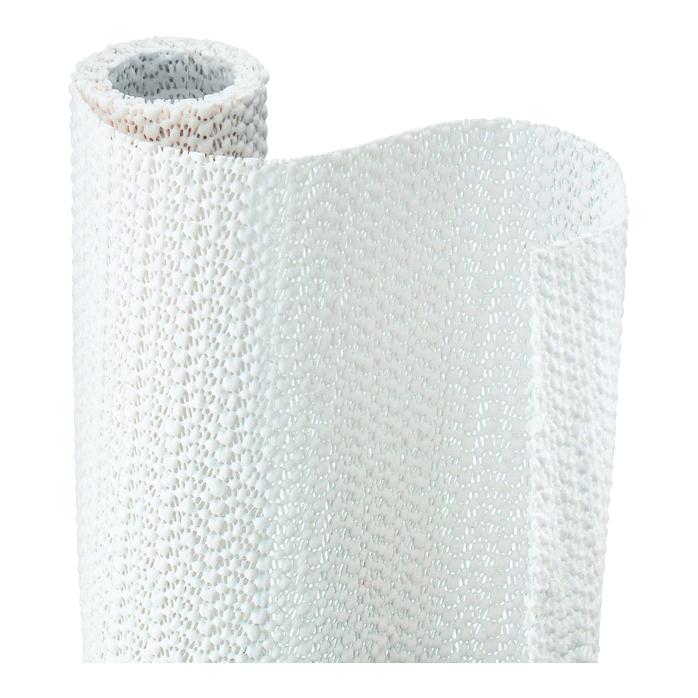 Con-Tact 05F-C6B52-06 Shelf and Drawer Liner, 5 ft L, 12 in W, Foam/PVC, Bright White