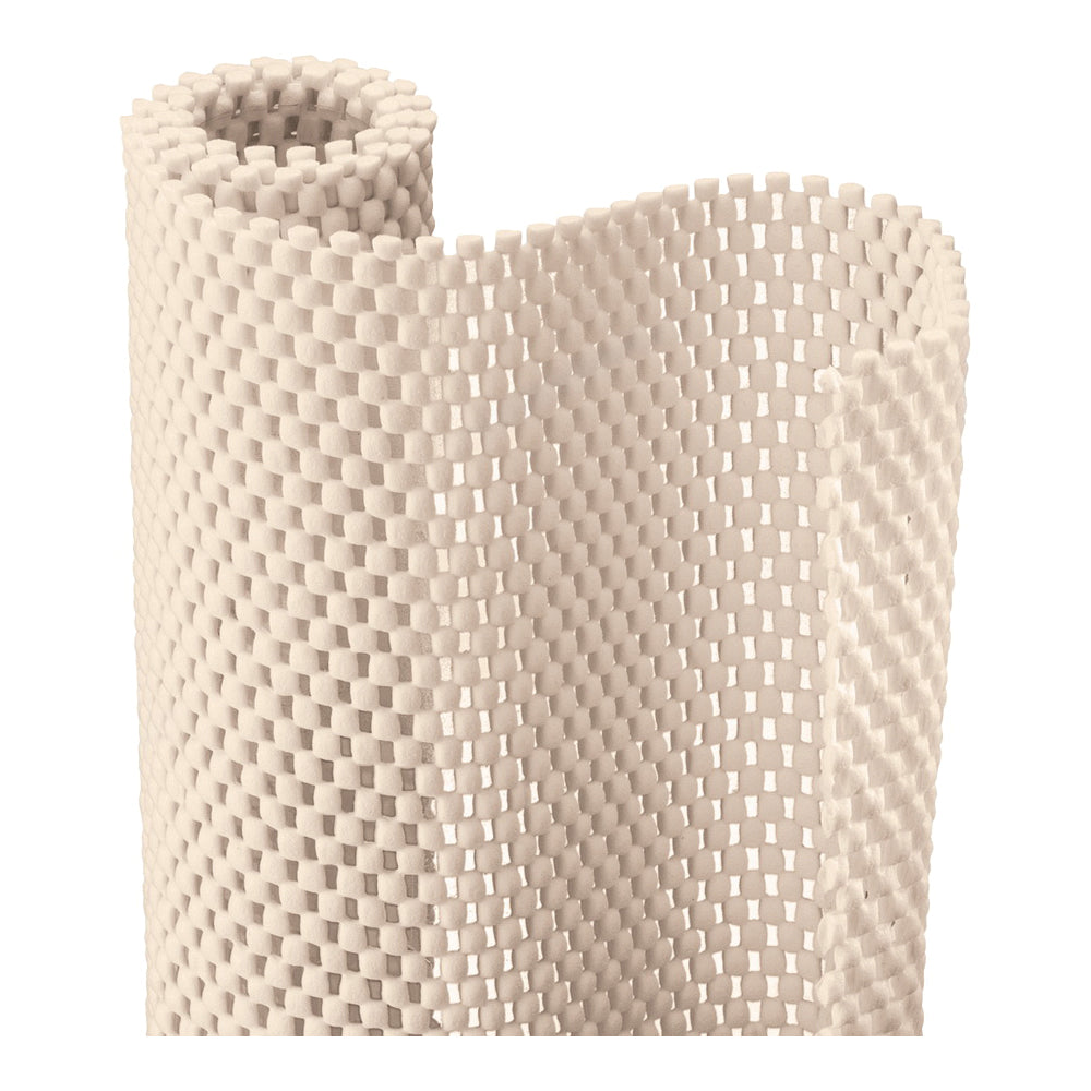 Con-Tact 04F-C6L54-06 Shelf and Drawer Liner, 4 ft L, 12 in W, PVC, Almond