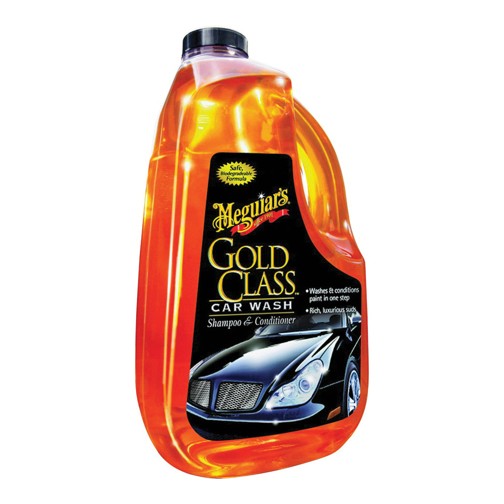 MEGUIAR'S G7164 Car Wash Shampoo and Conditioner, 64 oz Bottle, Liquid, Sweet Fruity