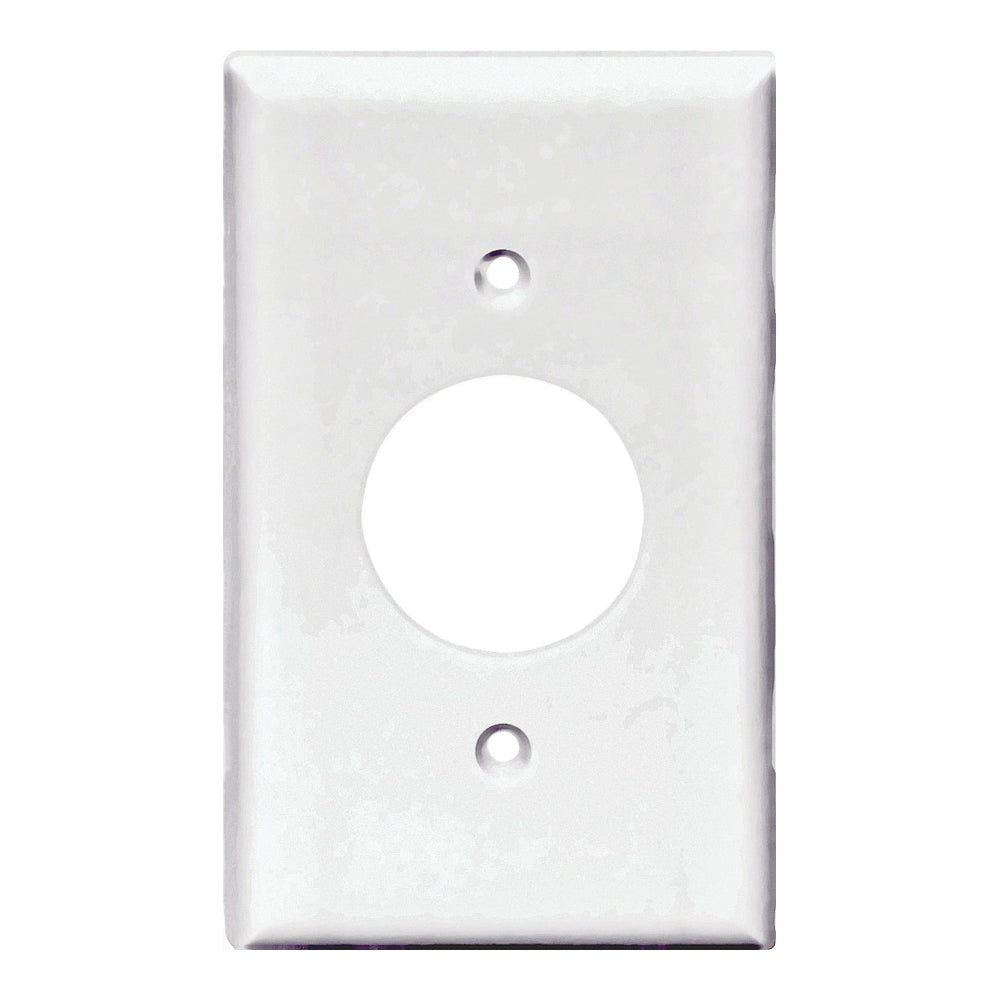 Eaton Wiring Devices PJ7W Wallplate, 4-1/2 in L, 2-3/4 in W, 1 -Gang, Polycarbonate, White, High-Gloss