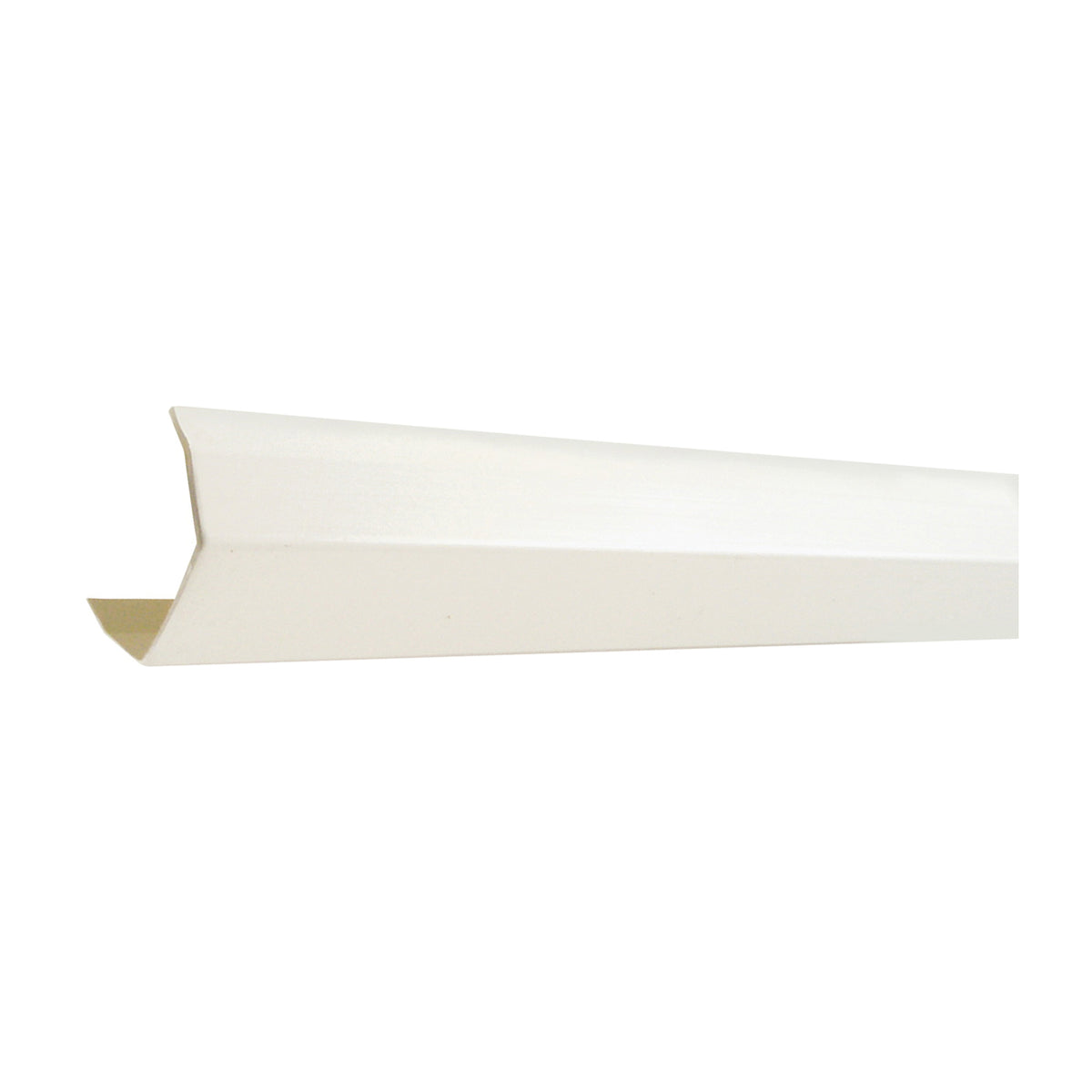 GENOVA RW100 Gutter, 10 ft L, 5 in W, U, Vinyl, White