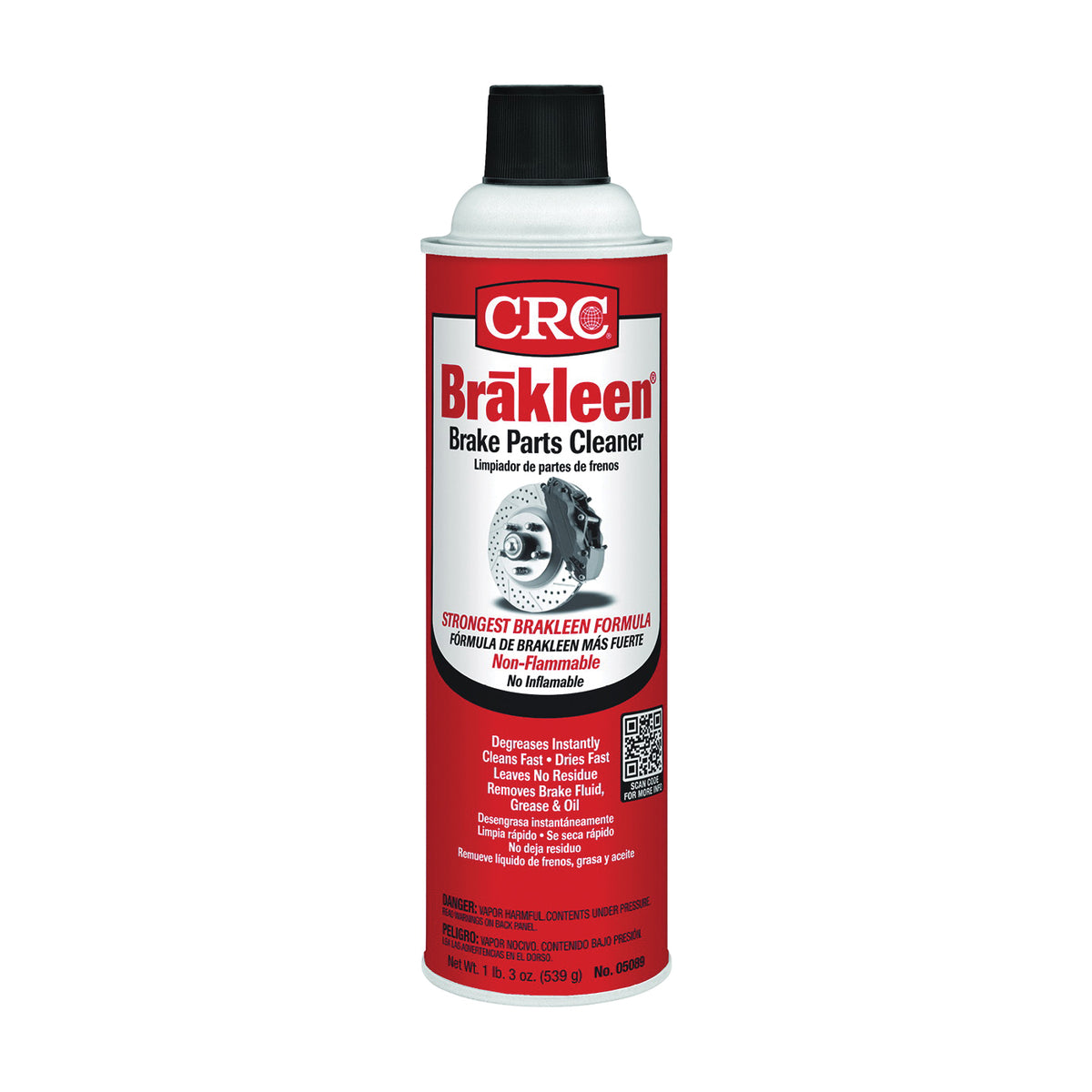 CRC 05089 Parts Cleaner, 19 oz Aerosol Can, Liquid