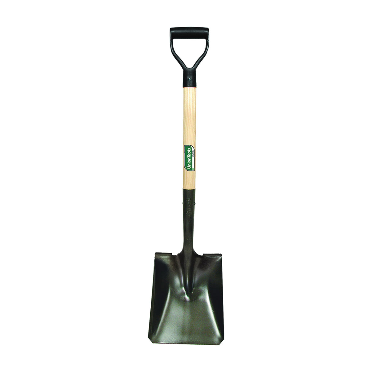 UnionTools 42106 Transfer Shovel, 9-1/4 in W Blade, Carbon Steel Blade, Hardwood Handle, D-Shaped Handle, 28 in L Handle