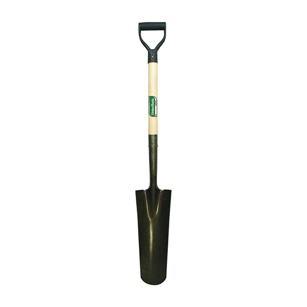 UnionTools 47108 Drain Spade Shovel, 6 in W Blade, Steel Blade, Hardwood Handle, D-Shaped Handle, 27 in L Handle