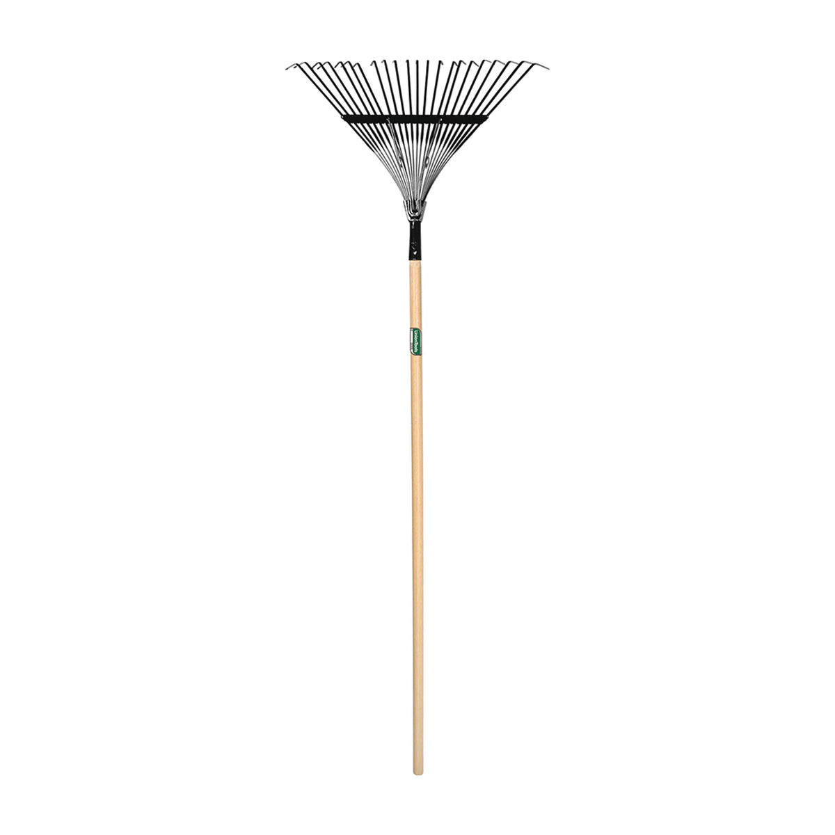 UnionTools 64430 Leaf Rake, Steel Tine, 22-Tine, Hardwood Handle, 48 in L Handle