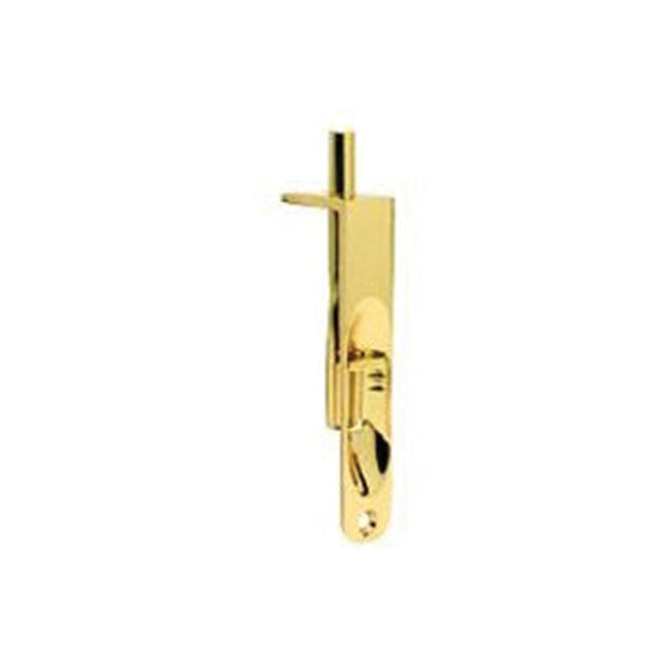 Schlage Ives Artisan Series 265B3 Flush Bolt, 1/2 in Bolt Head, Solid Brass, Polished Brass