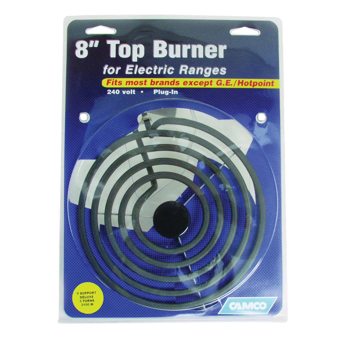 CAMCO 00253 Top Burner, 240 V, 2100 W, Plug