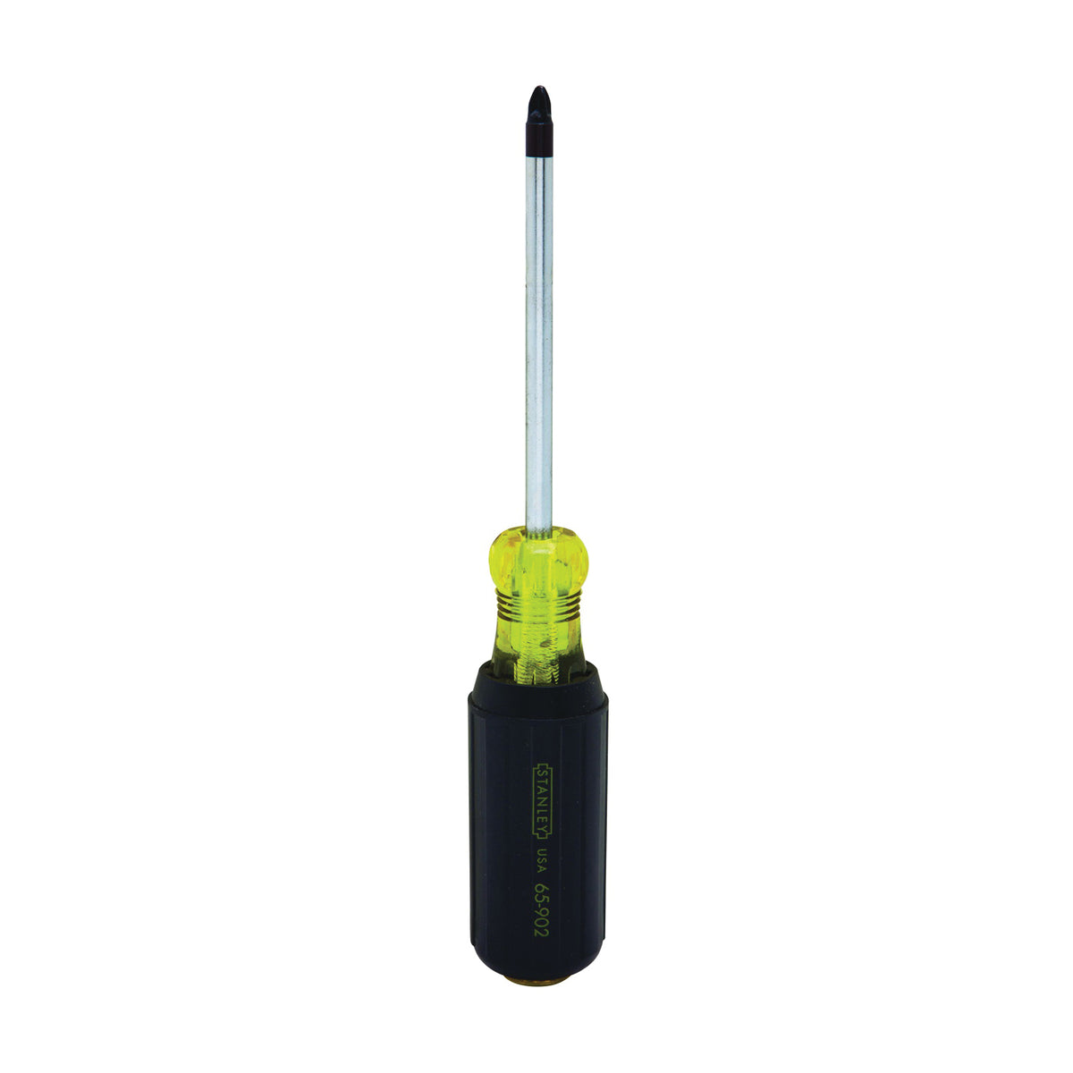 STANLEY 65-902 Screwdriver, #2 Drive, Phillips Drive, 8-1/2 in OAL, 4 in L Shank, Vinyl Grip Handle