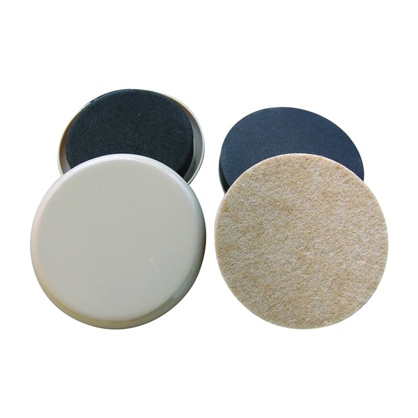 Shepherd Hardware Felt ClothGard Series 3960 Furniture Slide Glide, Felt Cloth, Tan