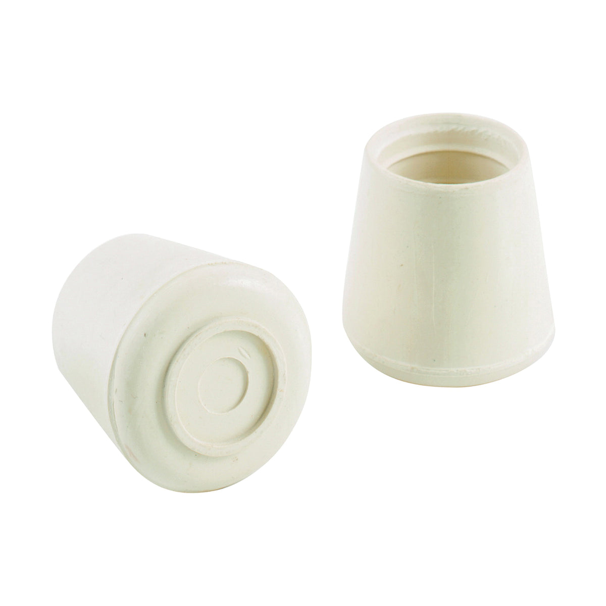 Shepherd Hardware 9223 Furniture Leg Tip, Round, Rubber, Off-White, 1-1/4 in Dia