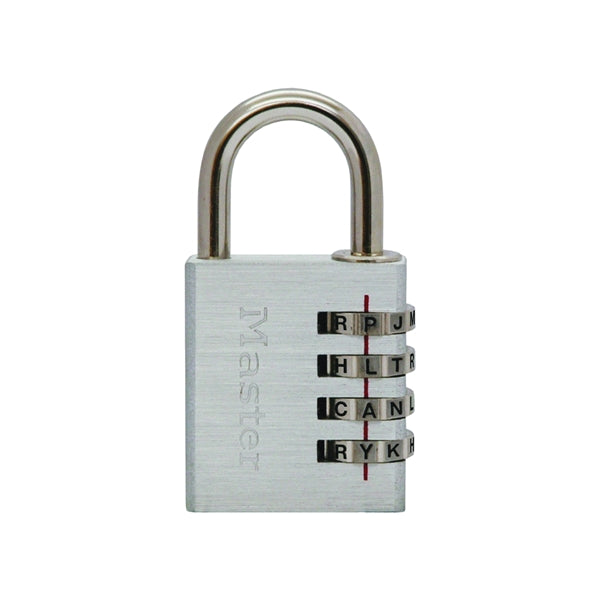 Master Lock 643DASTWD Padlock, 1/4 in Dia Shackle, 7/8 in H Shackle, Steel Shackle, Aluminum Body, Nickel