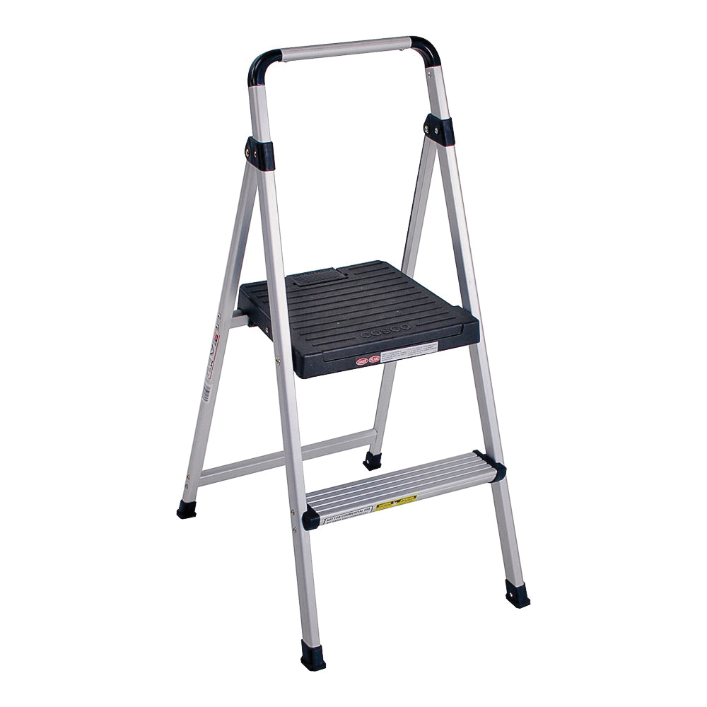 Cosco 11628ABK4 Folding Step Stool, 39.37 in H, 225 lb, Steel