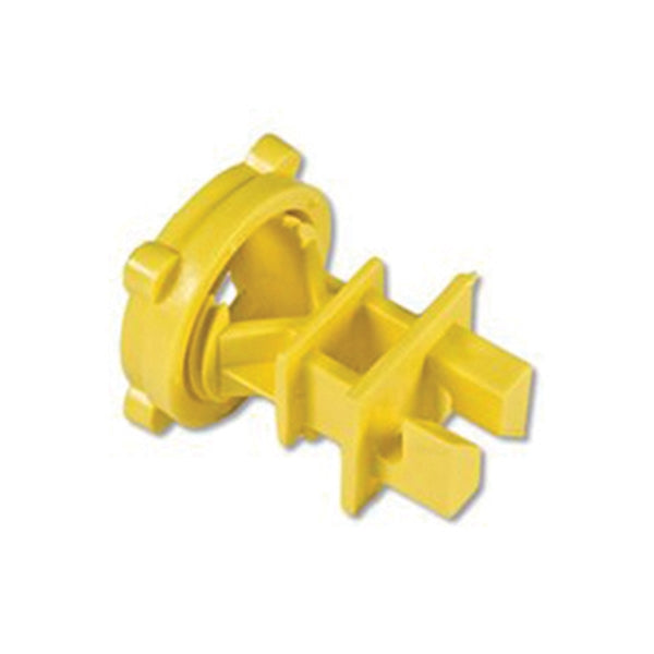 Zareba IRY-Z Screw-On Insulator, Aluminum/Polywire/Steel, Polyethylene, Yellow