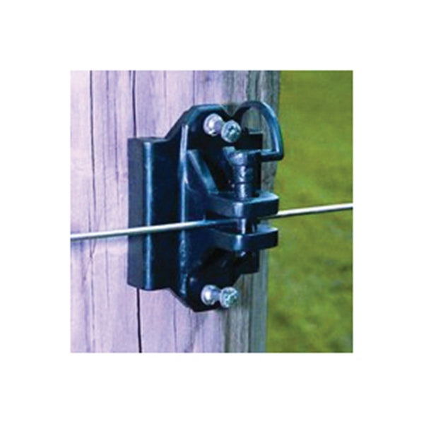 Zareba IWTPLB-Z Screw-In Ring Insulator, 9 to 22 ga Fence Wire, Aluminum/Polywire/Steel, Black