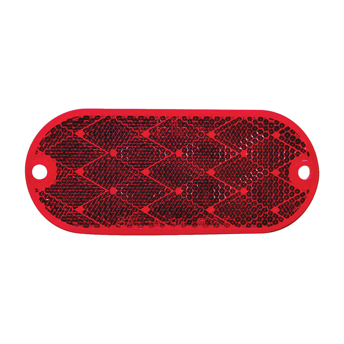 PM V480 V480R Oblong Reflector, Red Reflector, 1.9 in W Reflector, 4.33 in H Reflector