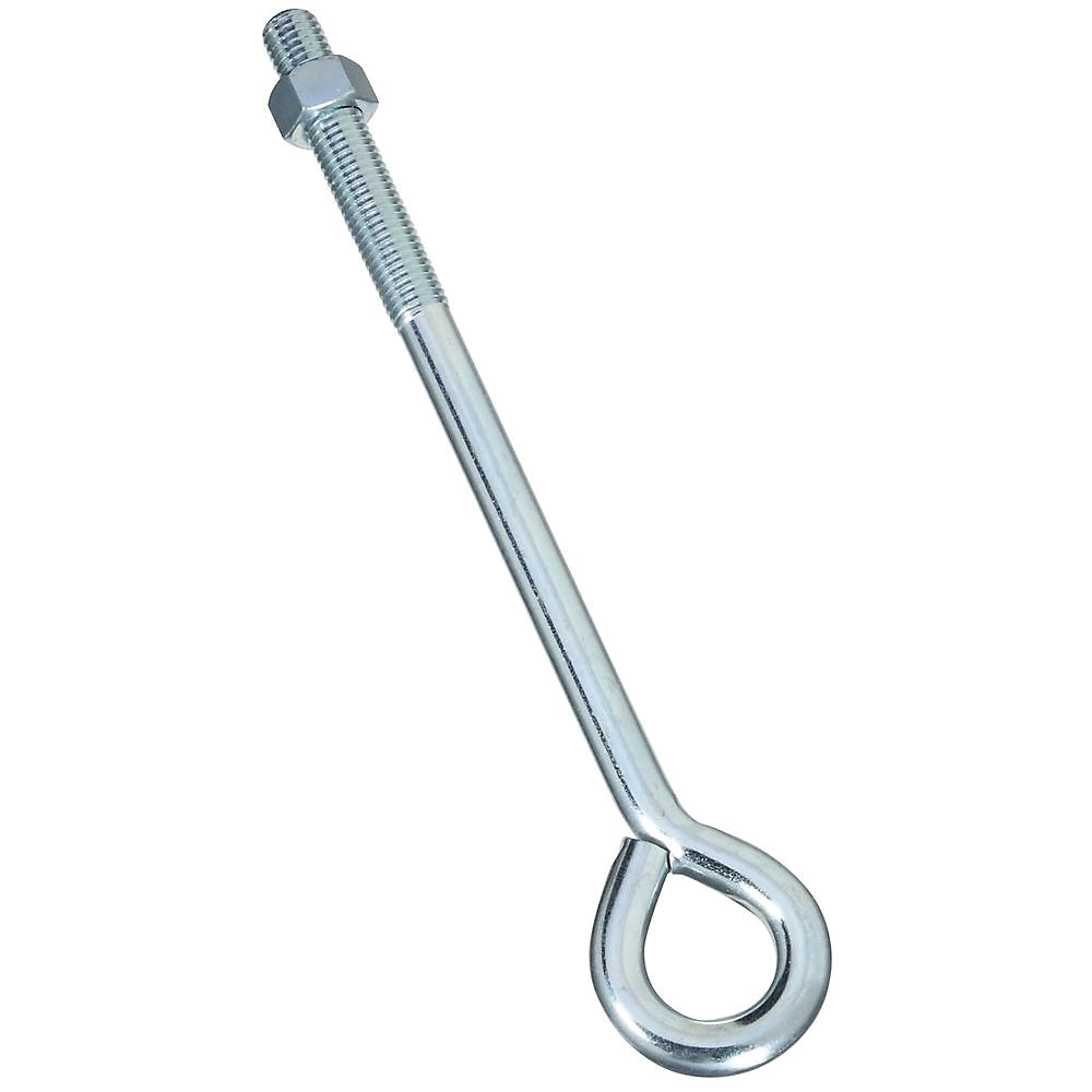 National Hardware N347-690 Eye Bolt, 5/8 in Thread, 3-3/4 in L Thread, 1-1/4 in ID Dia Eye, 560 lb Working Load, Steel