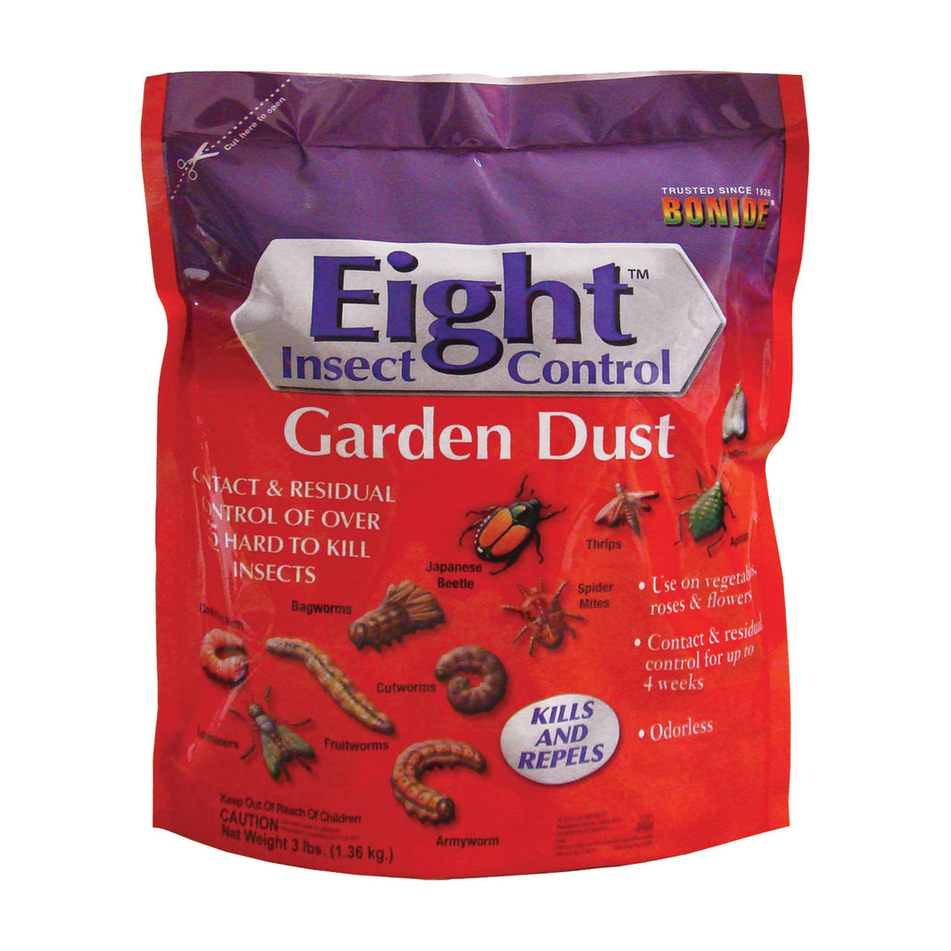 Bonide Eight 786 Insect Control Garden Dust, Solid, 3 lb Bag