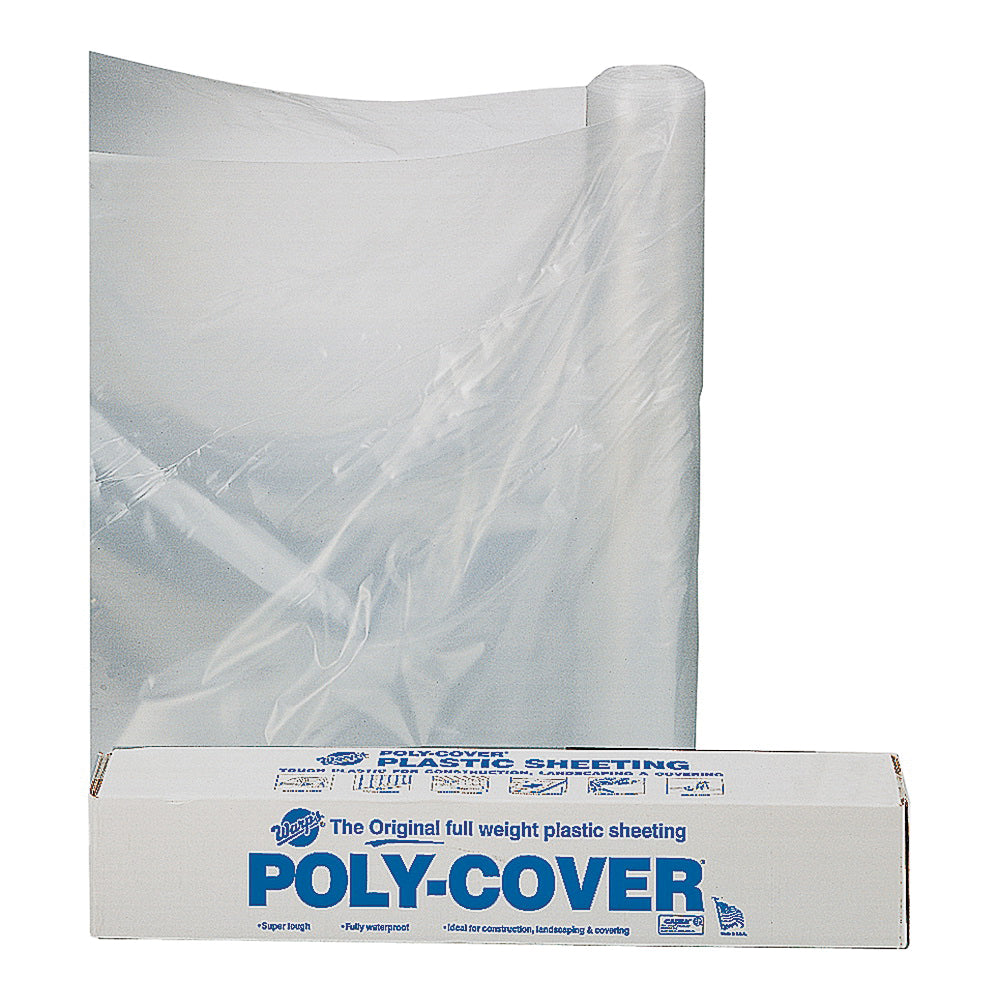 ORGILL POLY 6X6-C Poly Film, 100 ft L, 6 ft W, Clear