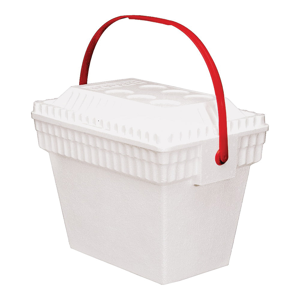 LIFOAM 3552 Ice Chest, 30 qt Cooler, Styrofoam, White