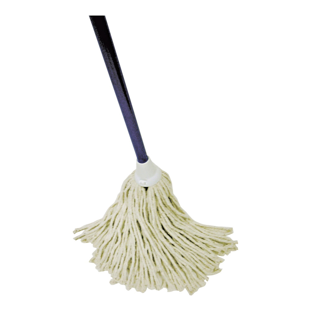 Quickie 024-4 Deck Mop, 48 in L, Cotton Mop Head, Steel Handle