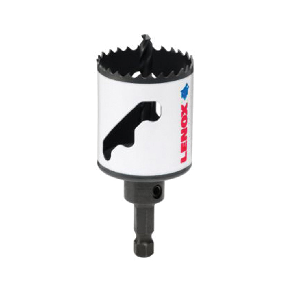 Lenox Speed Slot 1772933 Hole Saw, 1-3/4 in Dia, 1-9/16 in D Cutting, 1/4 in Arbor, HSS Cutting Edge