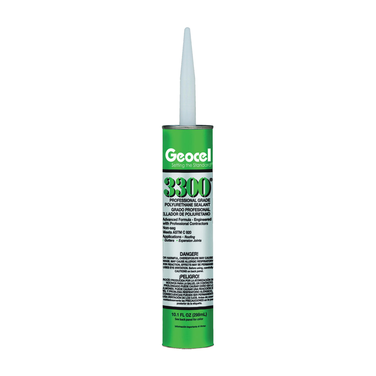 Geocel 3300 Series 68106 Polyurethane Sealant, Limestone, Liquid, 10.1 oz Cartridge