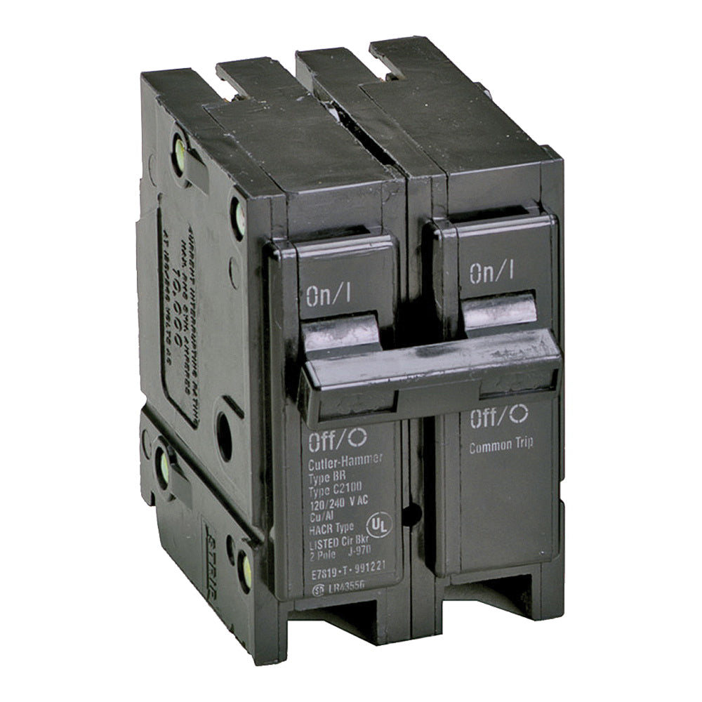 Cutler-Hammer BR240 Circuit Breaker, Mini, Type BR, 40 A, 2 -Pole, 120/240 V, Plug Mounting