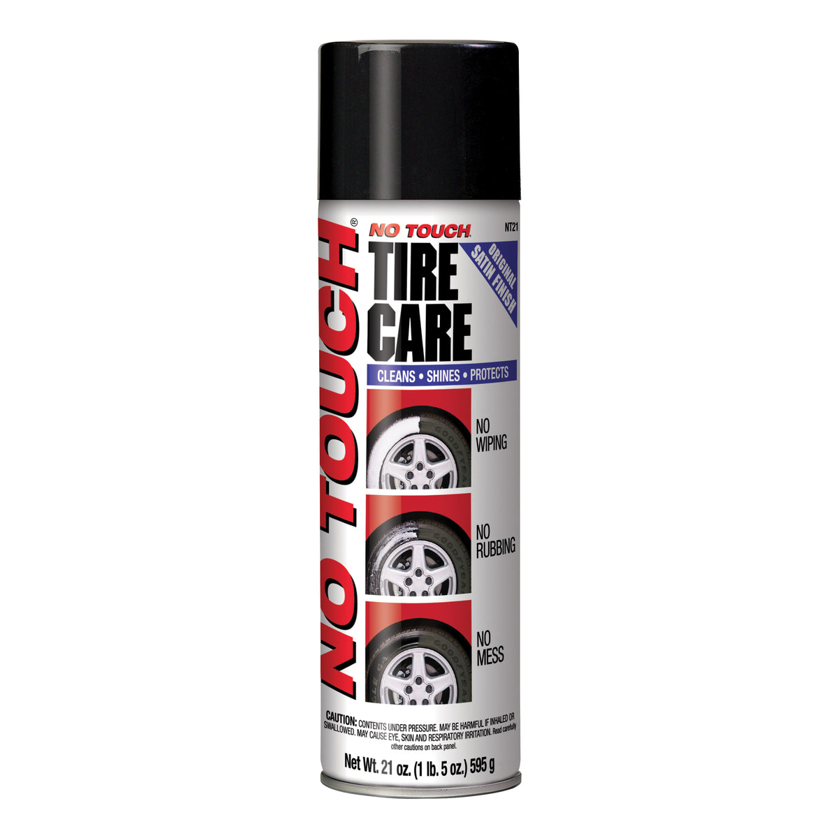 NO TOUCH NT-21 Tire Shine, 21 oz Aerosol Can, Liquid, Slight