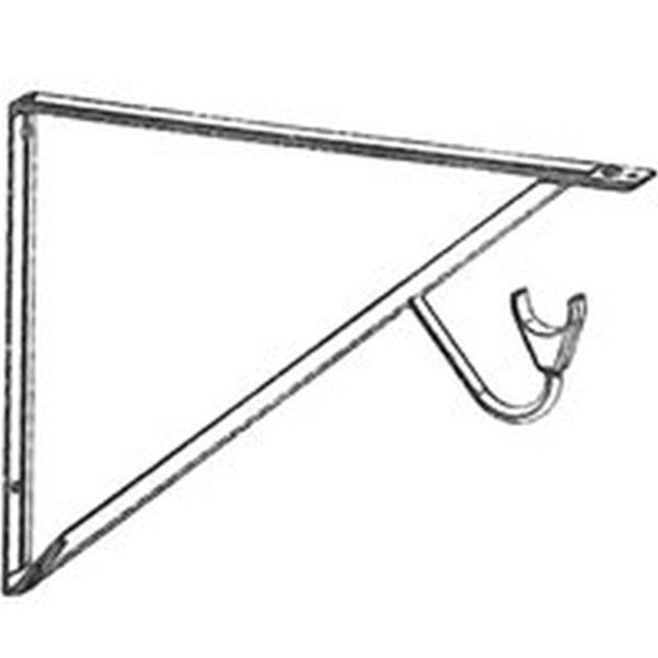 Knape &amp; Vogt RP-0495-WT Shelf and Rod Bracket, 250 lb, Steel