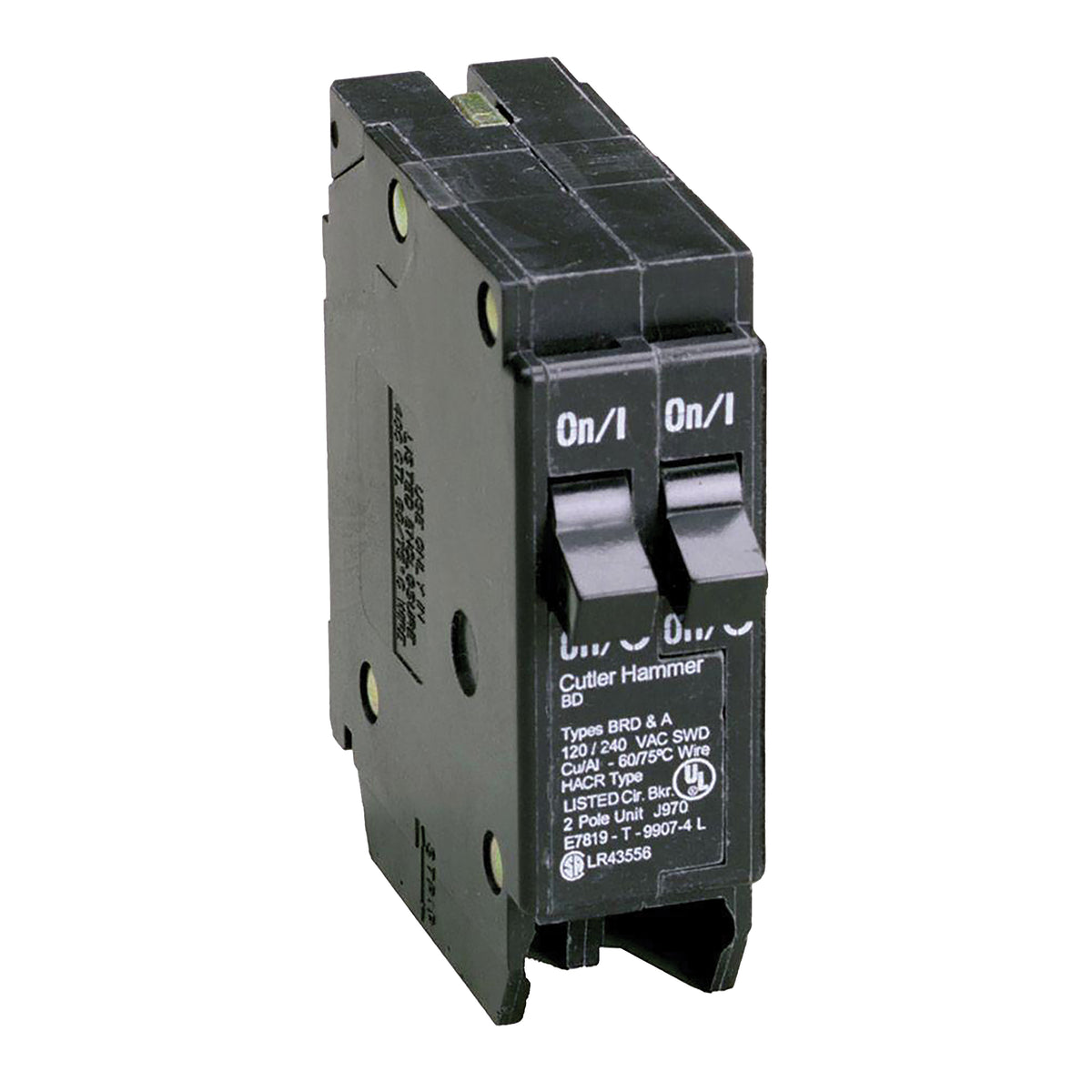 Cutler-Hammer BD2020 Circuit Breaker with Rejection Tab, Duplex, Type BD, 20 A, 1 -Pole, 120 V, Instantaneous Trip