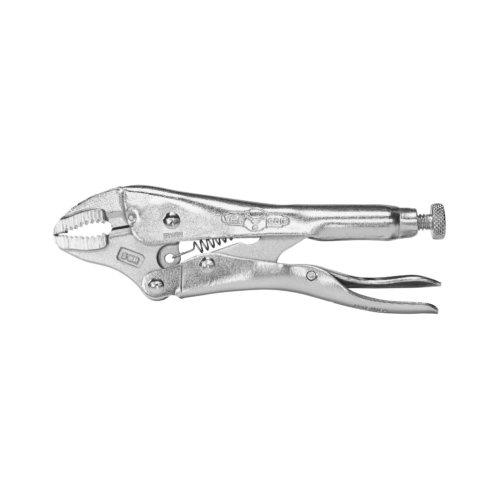 IRWIN Original Series 0902L3 Locking Plier, 5 in OAL, 1-1/8 in Jaw Opening, Plain-Grip Handle, 3/8 in W Jaw