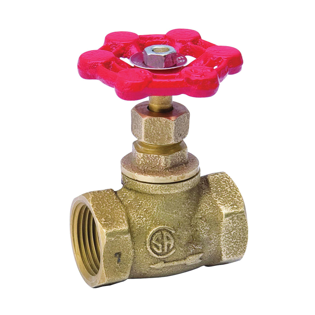 Southland 105-004NL Stop Valve, 3/4 in Connection, FPT x FPT, 125 psi Pressure, Brass Body