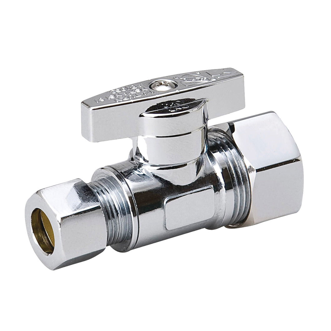 Southland 191-032HC Supply Line Stop Valve, 5/8 x 3/8 in Connection, Compression, 125 psi Pressure, Brass Body