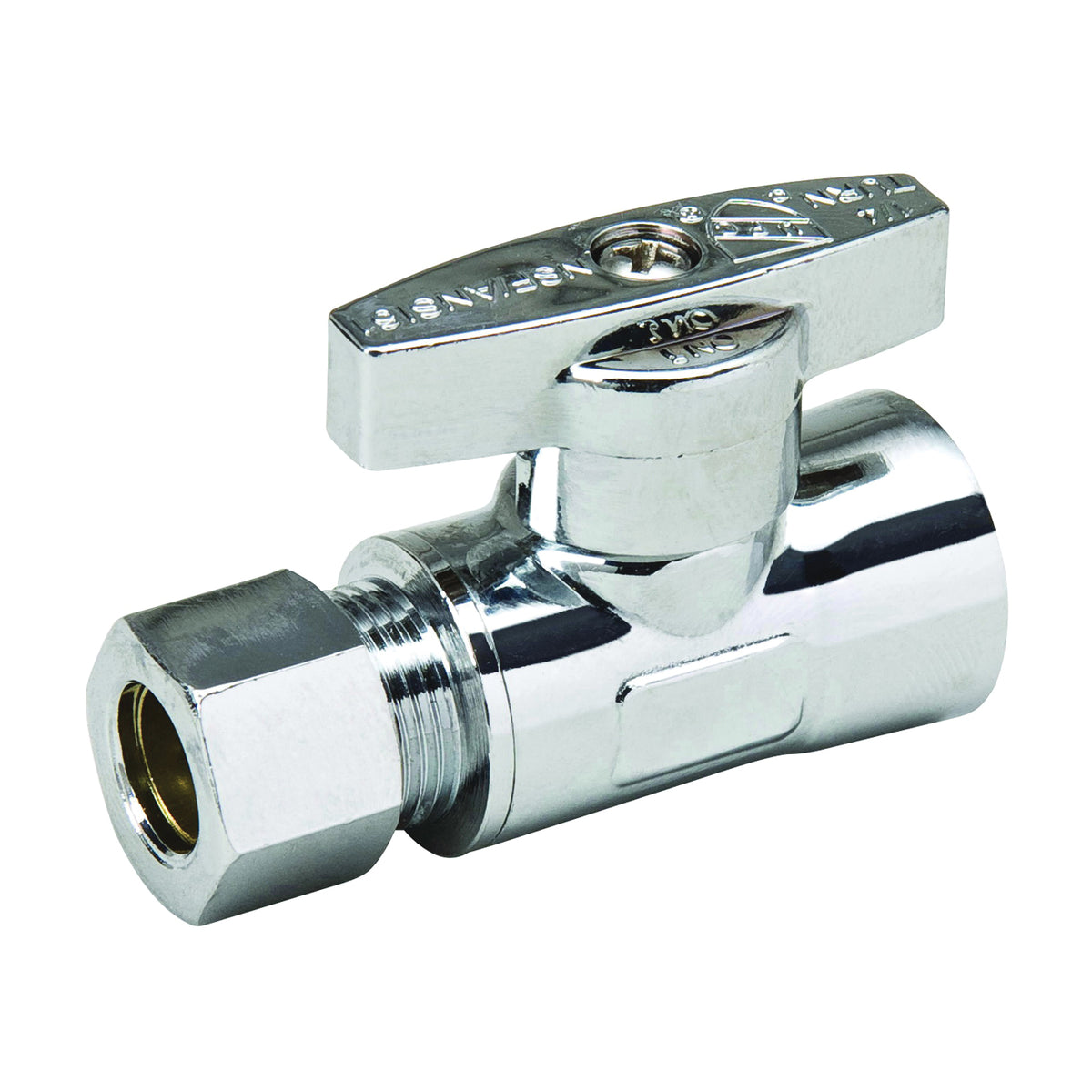 Southland 191-222HC Supply Line Stop Valve, 3/8 x 3/8 in Connection, Compression x FIP, 125 psi Pressure, Brass Body