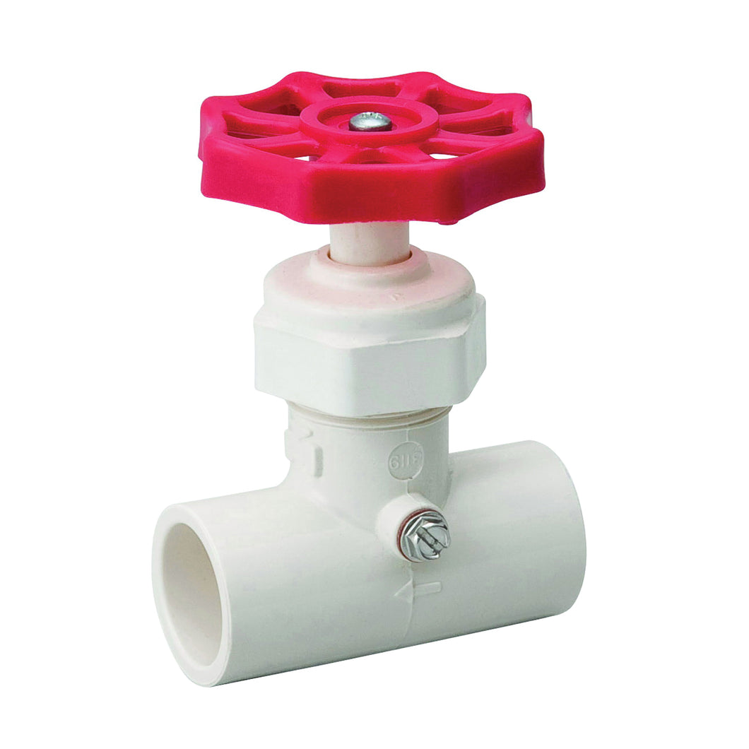 B & K 105-323 Stop and Waste Valve, 1/2 in Connection, Compression, 100 psi Pressure, CPVC Body