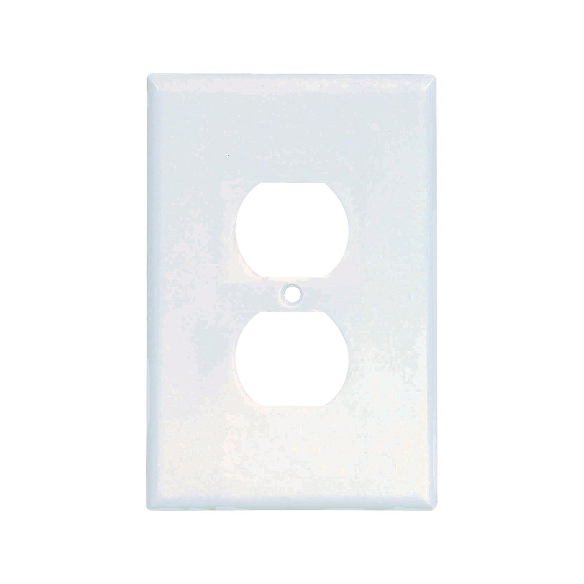 Eaton Wiring Devices 2142W-BOX Receptacle Wallplate, 5-1/4 in L, 3-1/2 in W, 1 -Gang, Thermoset, White, High-Gloss