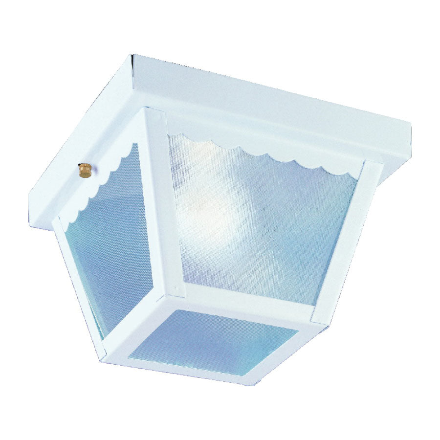 Boston Harbor 6276WH-3L Porch Light, 120 V, 60 W, Steel Fixture, White Fixture