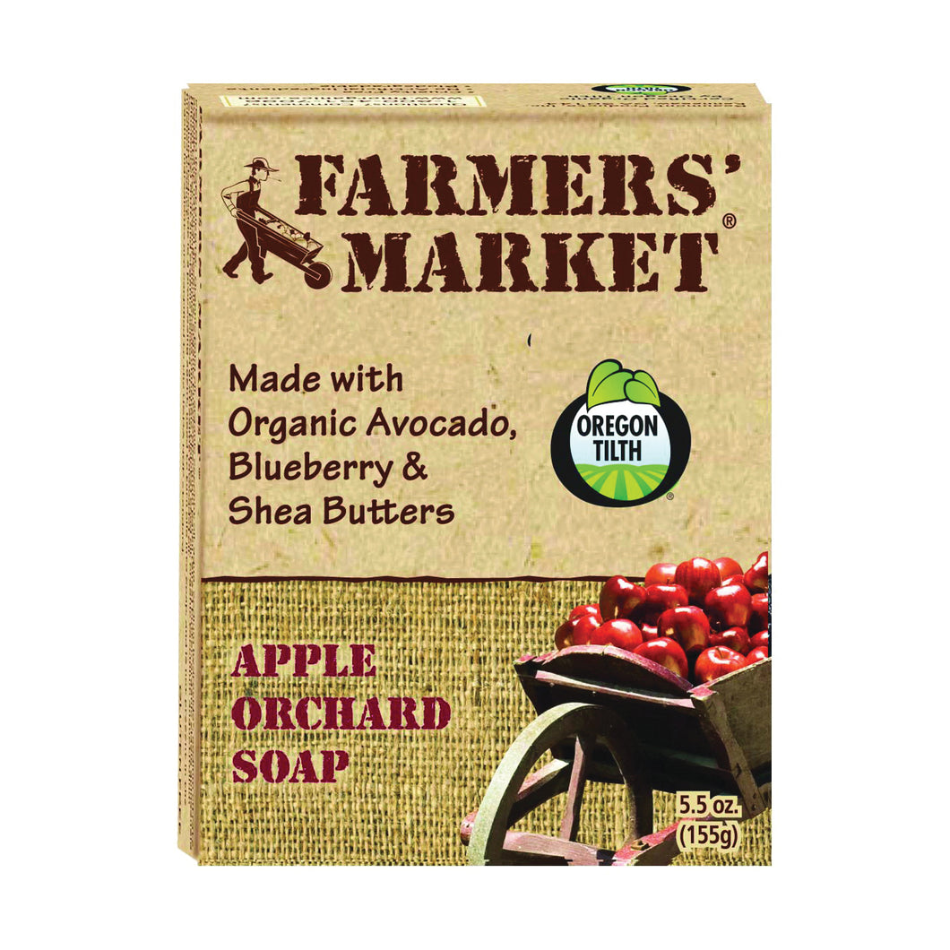 FARMERS' MARKET 946872078-12PK Bar Soap, Apple Orchard, 5.5 oz